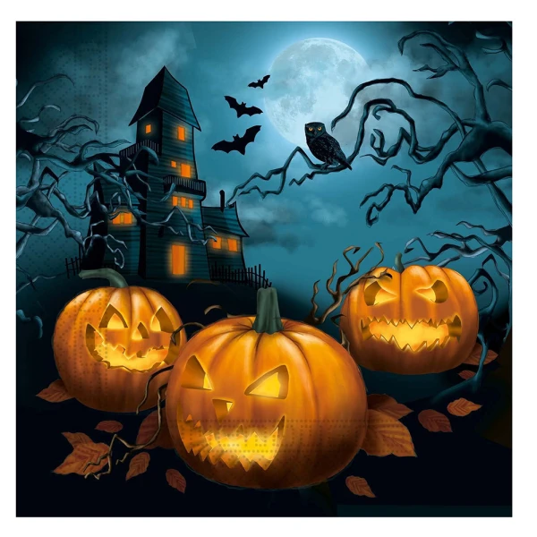 ΧΑΡΤΟΠΕΤΣΕΤΕΣ HALLOWEEN SENSATION 33Χ33 cm 20 τεμ. 