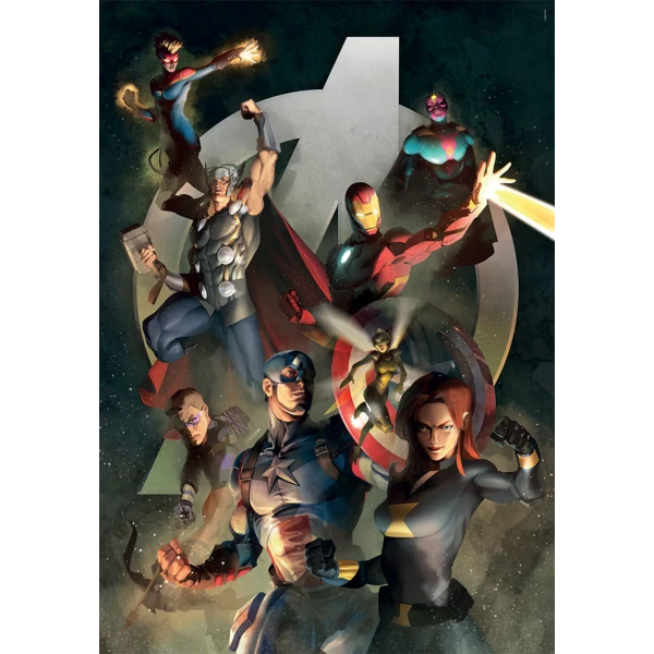 CLEMENTONI PUZZLE H.Q. THE AVENGERS - COMPACT BOX 1000 pcs