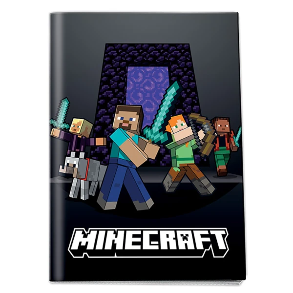 ΤΕΤΡΑΔΙΟ ΚΑΡΦΙΤΣΑ 17Χ25 εκ. 40 ΦΥΛΛΑ MINECRAFT - 2 ΣΧΕΔΙΑ