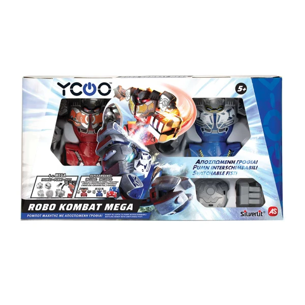 SILVERLIT YCOO ROBO KOMBAT MEGA FIST ΤΗΛΕΚΑΤΕΥΘΥΝΟΜΕΝΑ ΡΟΜΠΟΤ ΜΑΧΗΤΕΣ ΓΙΑ 5+ ΧΡΟΝΩΝ