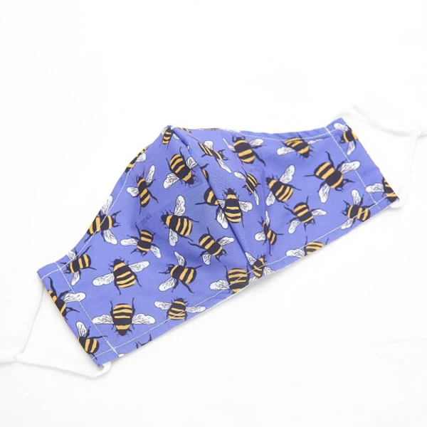 ECO CHIC PROTECTIVE MASK BEES BLUE
