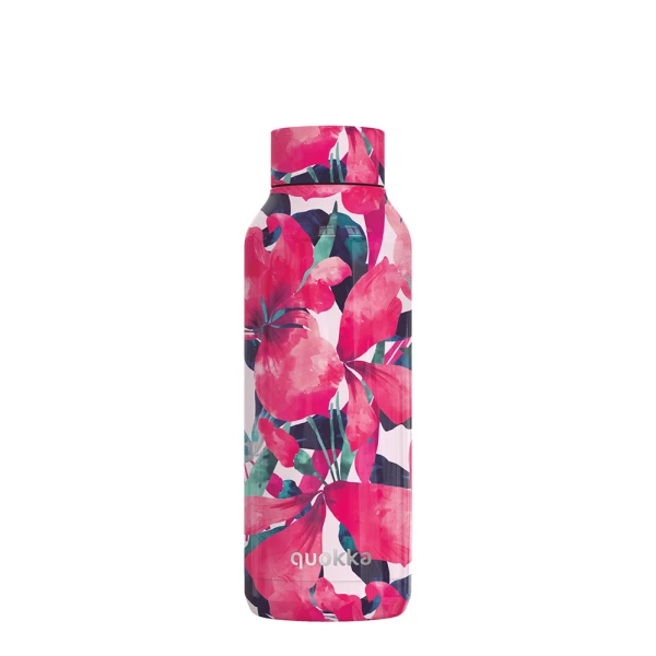 QUOKKA STAINLESS STEEL ΘΕΡΜΟΣ SOLID 510ml PINK BLOOM