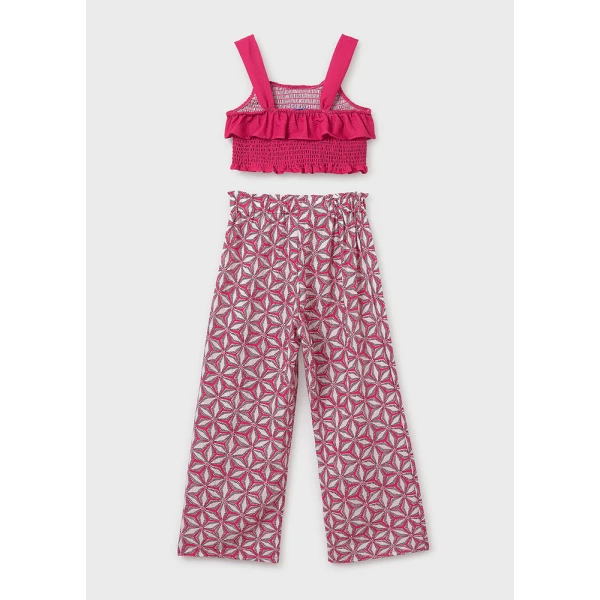 MAYORAL SET TROUSERS LONG PRINTED POMEGRANATE 