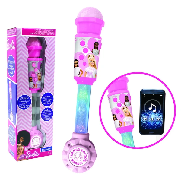 LEXIBOOK ΜΙΚΡΟΦΩΝΟ BARBIE TRENDY ΜΕ ΦΩΤΙΣΜΟ ΚΑΙ ΗΧΕΙΟ