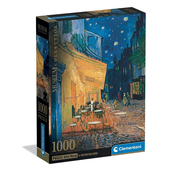 CLEMENTONI ΠΑΖΛ MUSEUM VAN GOGH ΚΑΦΕ ΤΗ ΝΥΧΤΑ 1000 τεμ.