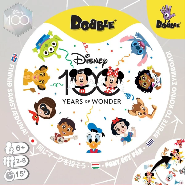 ΚΑΙΣΣΑ ΟΙΚΟΓΕΝΕΙΑΚΟ ΕΠΙΤΡΑΠΕΖΙΟ DOBBLE DISNEY 100