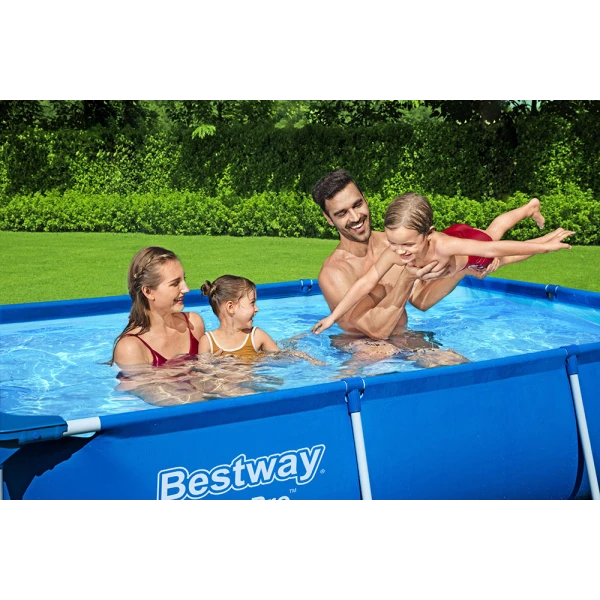 BESTWAY ΟΙΚΟΓΕΝΕΙΑΚΗ ΠΙΣΙΝΑ 259X170X61 cm STEEL PRO