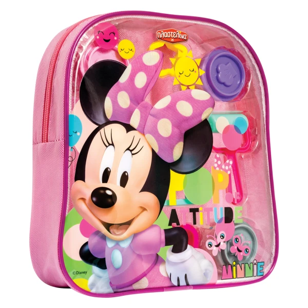 AS DOUGH BACKPACK WITH 4 POTS - 3D CAPS AND 5 TOOLS 200GR FOR AGES 3+