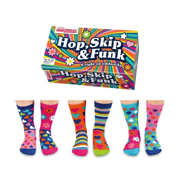 KIDS SOCKS No 30.5-38.5 SET 6 pieces HOP SKIP & FUNK