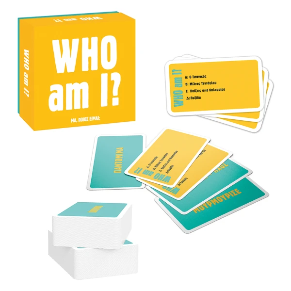 AS GAMES ΕΠΙΤΡΑΠΕΖΙΟ ΠΑΙΧΝΙΔΙ GIFT GAMES WHO AM I? ΓΙΑ ΗΛΙΚΙΕΣ 15+ ΧΡΟΝΩΝ ΚΑΙ 3-6 ΠΑΙΚΤΕΣ