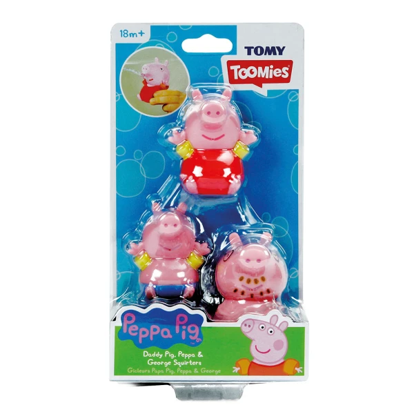 TOMY TOOMIES ΒΡΕΦΙΚΟ ΠΑΙΧΝΙΔΙ ΟΙΚΟΓΕΝΕΙΑ PEPPA PIG SQUIRTERS AS - 2 ΣΧΕΔΙΑ