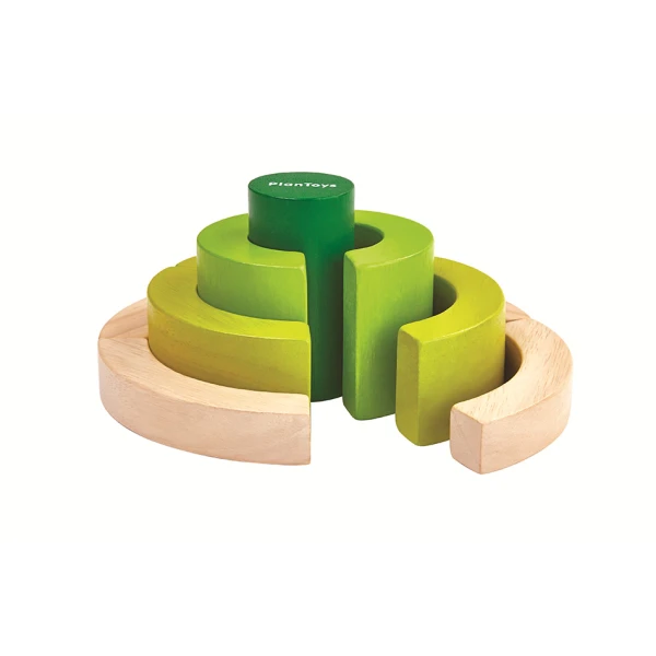 PLAN TOYS ΞΥΛΙΝΑ ΚΑΜΠΥΛΩΤΑ ΤΟΥΒΛΑΚΙΑ