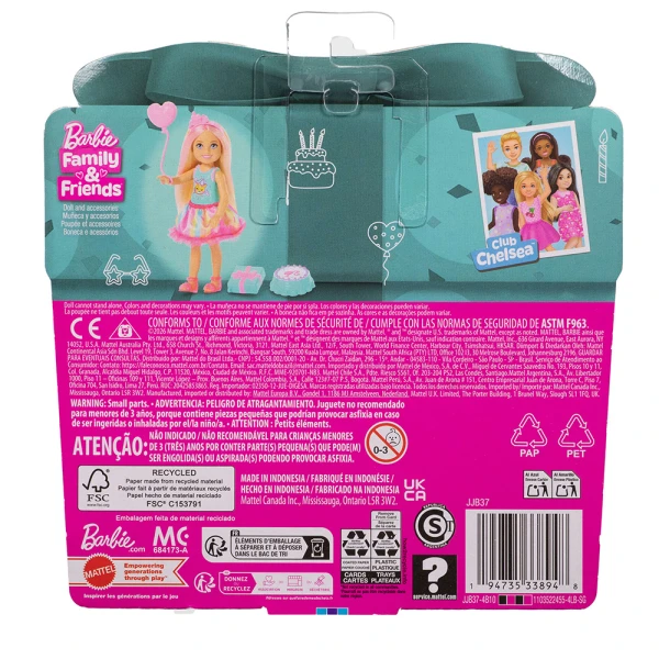 BARBIE FAMILY & FRIENDS CHELSEA HAPPY BIRTHDAY