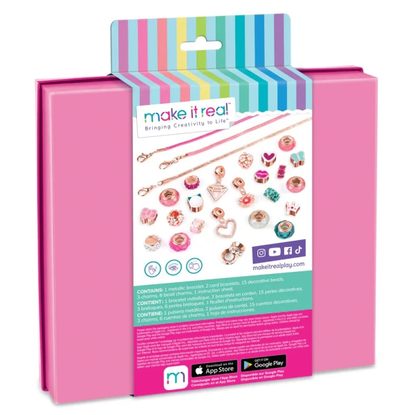 MAKE IT REAL - HALO CHARMS BRACELETS: THINK PINK 