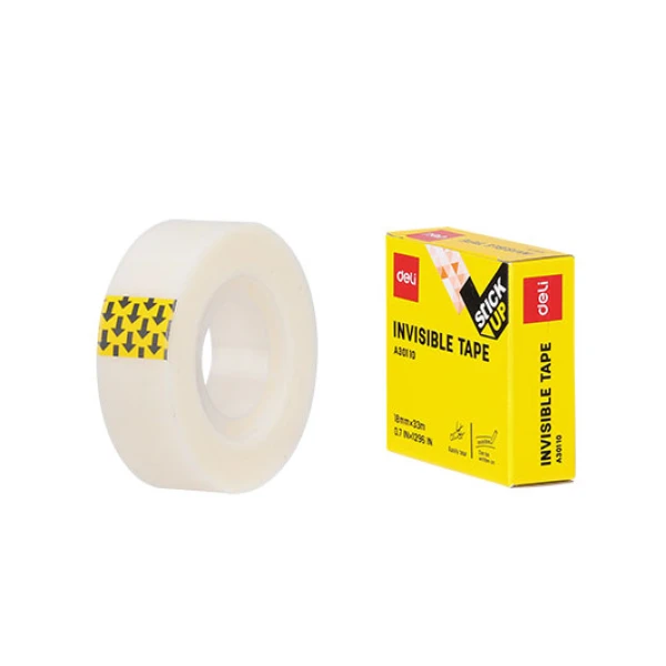 DELI INVISIBLE TAPE 18mmX33m MILKY