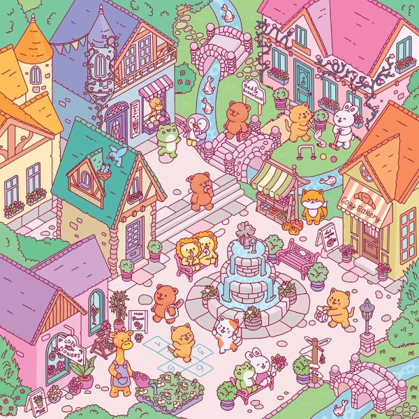 COSY STICKERS WORLDS ΒΙΒΛΙΟ ΜΕ ΑΥΤΟΚΟΛΛΗΤΑ VILLAGE VIBES