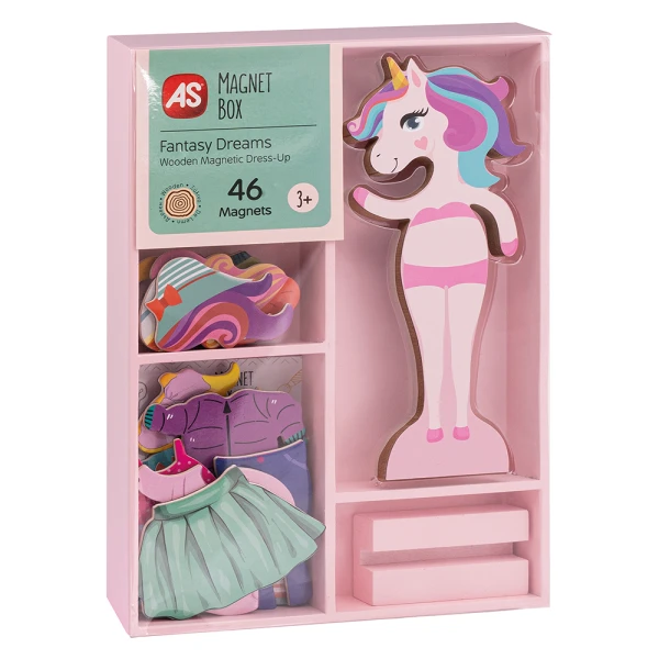 MAGNET BOX FANTASY DREAMS DRESS-UP 46 ΕΚΠΑΙΔΕΥΤΙΚΟΙ ΞΥΛΙΝΟΙ ΜΑΓΝΗΤΕΣ ΓΙΑ 3+ ΧΡΟΝΩΝ