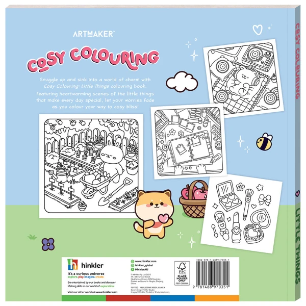 ART MAKER COSY COLOURING ΒΙΒΛΙΟ ΖΩΓΡΑΦΙΚΗΣ LITTLE THINGS
