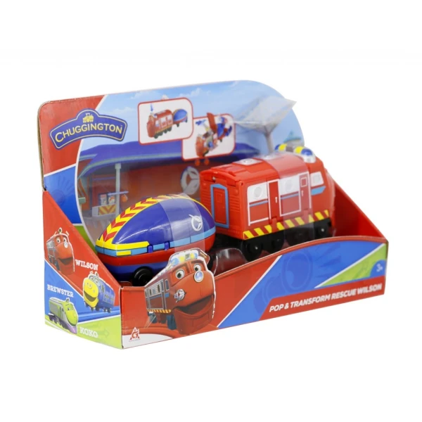 CHUGGINGTON POP AND TRANSFORM RESCUE WILSON TRAIN WAGON 