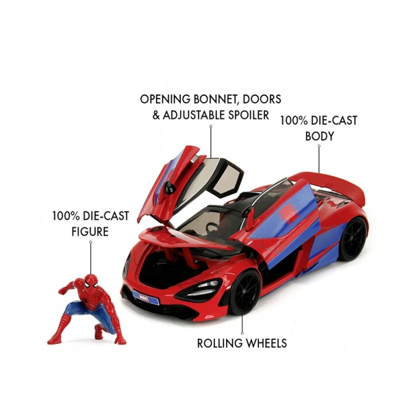 JADA MARVEL SPIDERMAN & MCLAREN 720S 1:24 