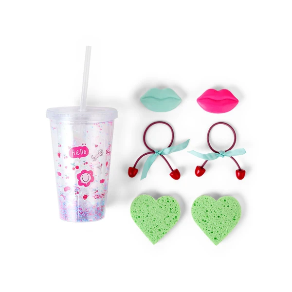 CREAE IT! BATH SET IN GLASS RELAX - 3 DESIGNS