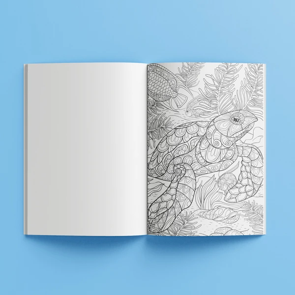 HINKLER KALEIDOSCOPE COLOURING BOOK 72 PAGES - WONDERS OF THE REEF