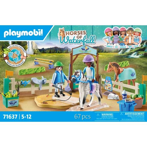 PLAYMOBIL HORSES OF WATERFALL MODERN RIDING SCHOOL