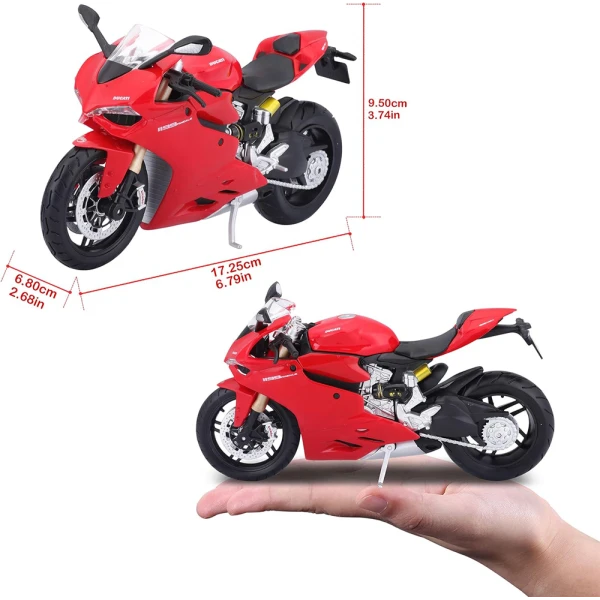 MAISTO 1:12 MOTORCYCLES - DUCATI 1199 PANIGALE RED