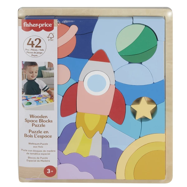 FISHER PRICE ΞΥΛΙΝΟ ΠΑΖΛ 42 τεμ. ΔΙΑΣΤΗΜΑ