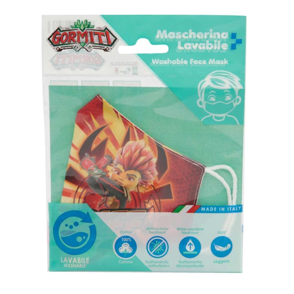 KIDS PROTECTION MASK GORMITI - 4 DESIGNS