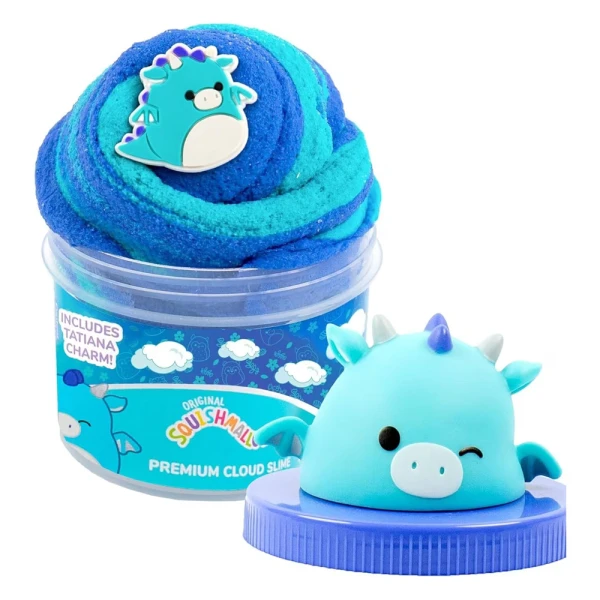 SQUISHMALLOWS SCENTED CLOUD SLIME WITH TOPPER IN JAR W1 - TATIANA THE DRAGON