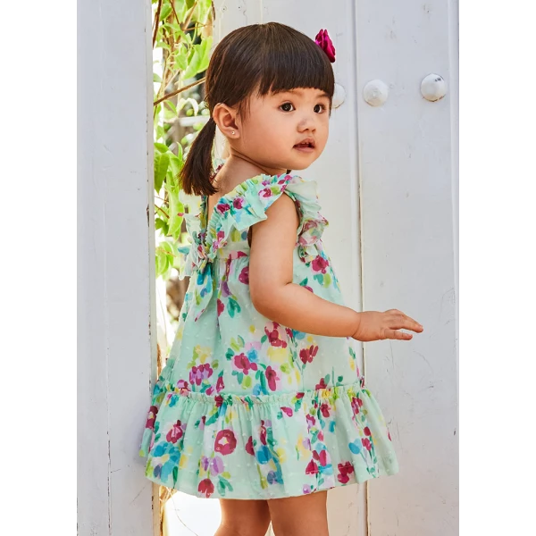 MAYORAL DRESS PRINT LIGHT BLUE