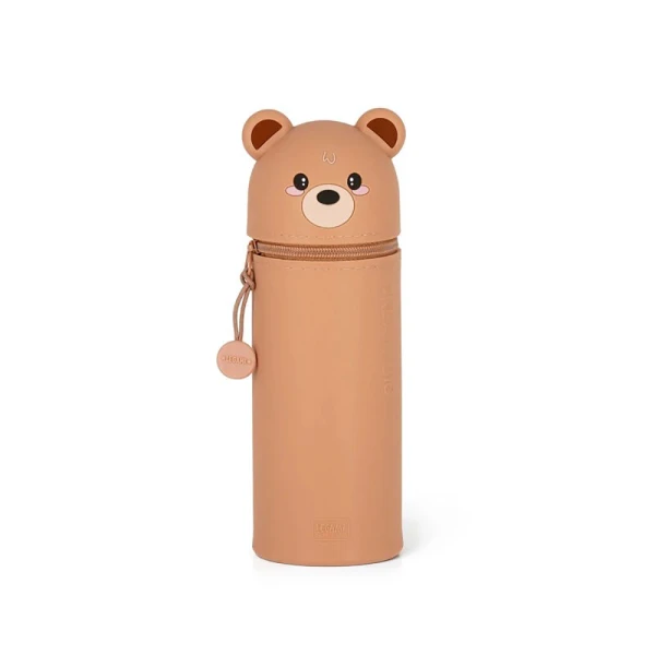LEGAMI 2 IN 1 SILICONE PENCIL CASE KAWAII - TEDDY BEAR