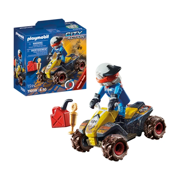 PLAYMOBIL CITY ACTION ΟΔΗΓΟΣ ΑΓΩΝΩΝ ΜΕ ΓΟΥΡΟΥΝΑ 4Χ4