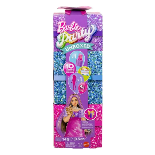 BARBIE PARTY UNBOXED SURPRISE GLAM PARTY - CURVY