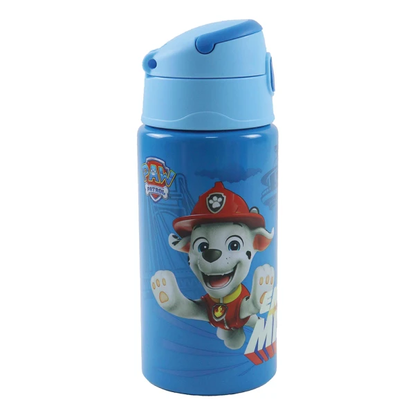 ALUMINUM FLIP WATER BOTTLE 500ml PAW PATROL