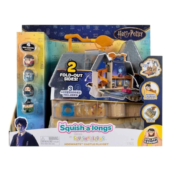 SQUISH-A-LONGS HARRY POTTER HOGWARTS CASTLE PLAYSET