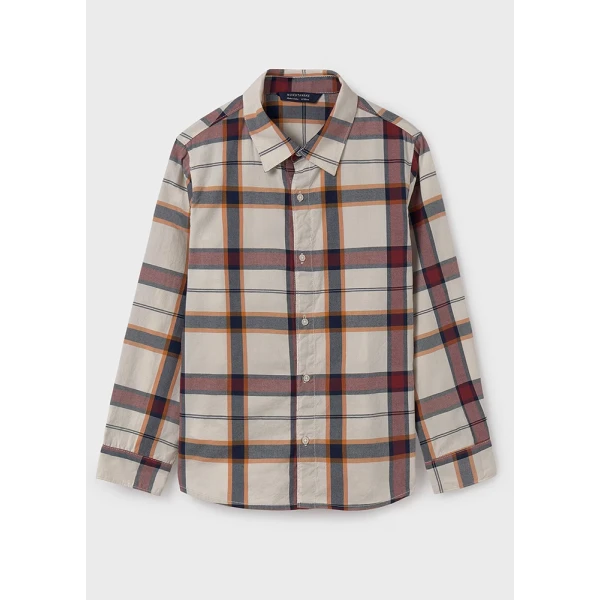 MAYORAL SHIRT LONG SLEEVES CHECKERED RED