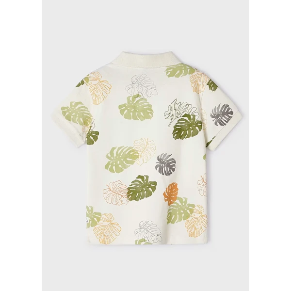 MAYORAL POLO SHORT SLEEVES PRINTED BEIGE