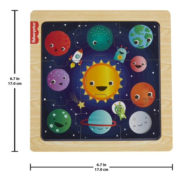 FISHER PRICE ΞΥΛΙΝΟ ΠΑΖΛ 10 τεμ. ΠΛΑΝΗΤΕΣ