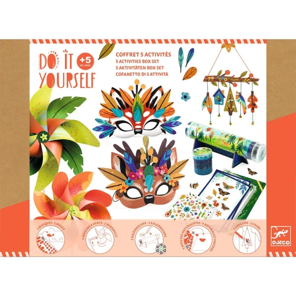 DJECO SET DIY 5 DIFFERENT CONSTRUCTIONS NATURE