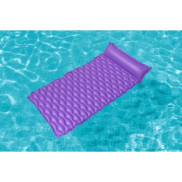 BESTWAY INFLATABLE SEA MATTRESS 213Χ86 cm FLOAT \'N ROLL PURPLE