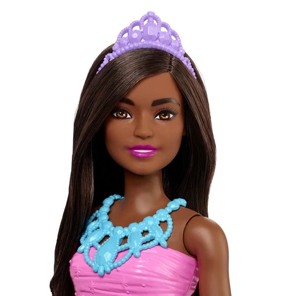 ΚΟΥΚΛΑ BARBIE ΠΡΙΓΚΙΠΙΚΟ ΦΟΡΕΜΑ ΡΟΖ-ΜΩΒ