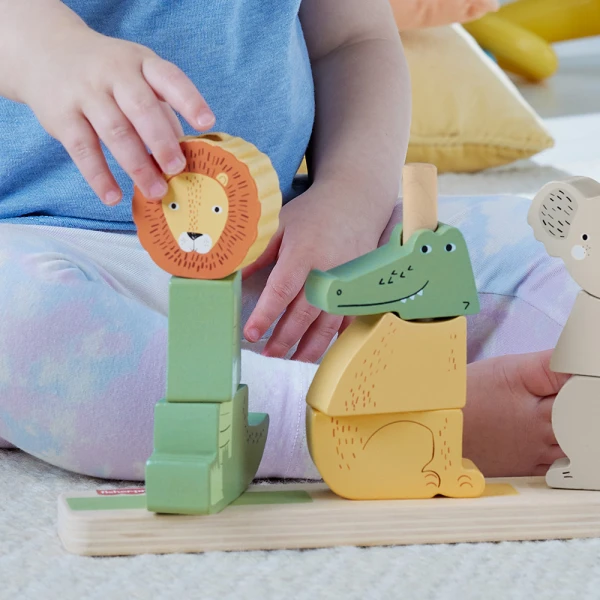 FISHER PRICE ΞΥΛΙΝΟ ΠΑΙΧΝΙΔΙ ΔΡΑΣΤΗΡΙΟΤΗΤΩΝ STACK & SORT ANIMALS