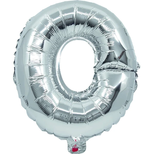 ΜΠΑΛΟΝΙ ΑΣΗΜΙ FOIL 32 cm ΓΡΑΜΜΑ O ΚΑΙ ΚΑΛΑΜΑΚΙ