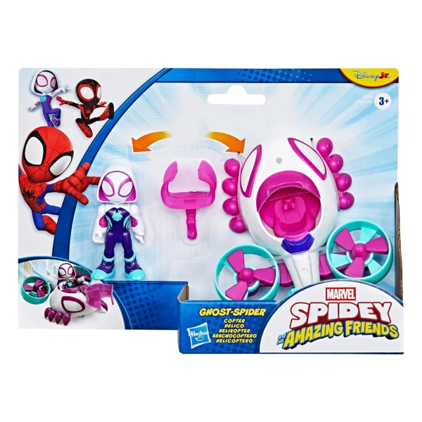 SPIDEY AND HIS AMAZING FRIENDS GHOST COPTER ΟΧΗΜΑ ΚΑΙ ΦΙΓΟΥΡΑ