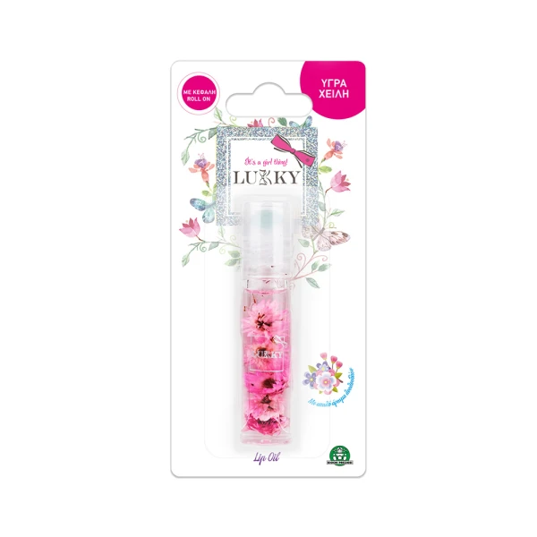 LUKKY LIP OIL WITH FLOWERS - 2 DESIGNS