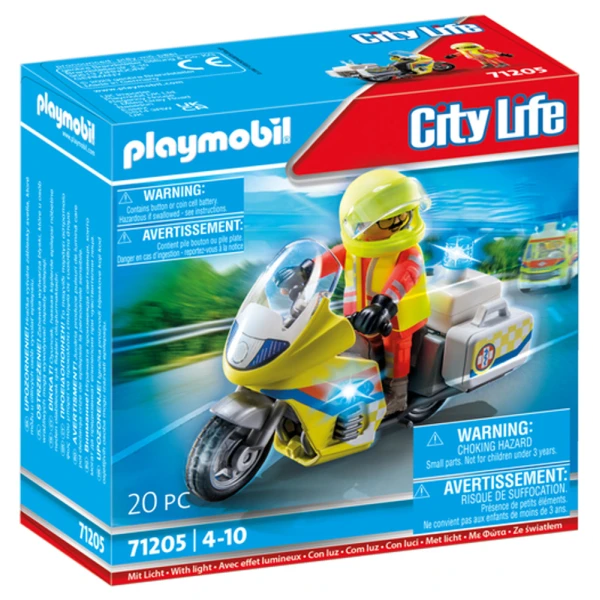 PLAYMOBIL CITY LIFE ΔΙΑΣΩΣΤΗΣ ΜΕ ΜΟΤΟΣΥΚΛΕΤΑ