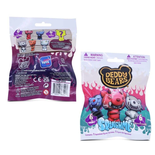 ΣΑΚΟΥΛΑΚΙ DEDDY BEARS SQUISHY - 6 ΣΧΕΔΙΑ