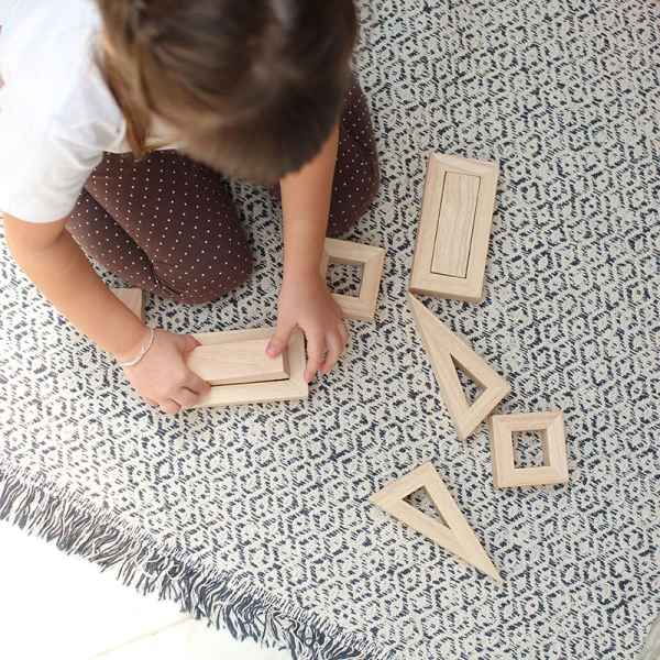 PLAN TOYS WOODEN HOLLOW BLOCKS